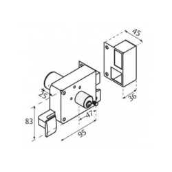 CERRADURA PHILLIPS X720 IF DERECHA SOBREPONER SEGURIDAD