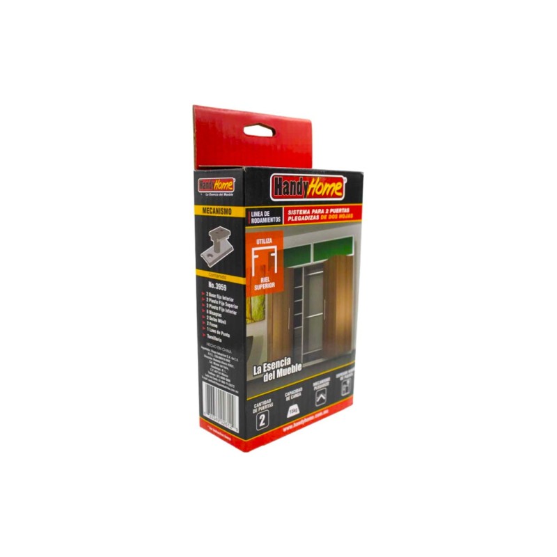 Sistema Corredizo para 4 Puertas Plegadizas 15kgs 3959 Handyhome