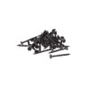 100 TORNILLOS VEKER 15526 8 X 1 1/2 NEGRO